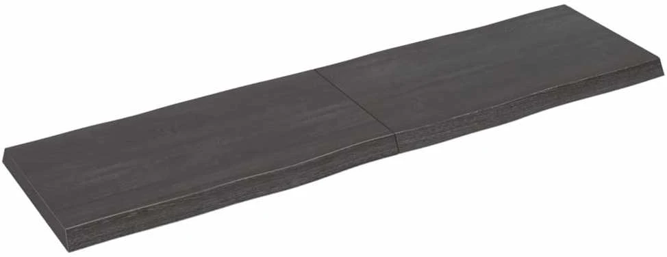 Stalviršis, tamsiai ruda, 180x50x(2-6) cm, medienos masyvas