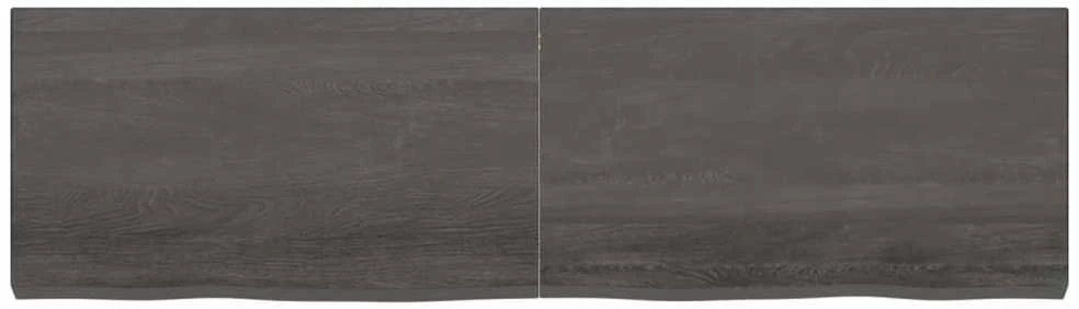 Stalviršis, tamsiai rudas, 180x50x(2-6) cm, ąžuolo masyvas