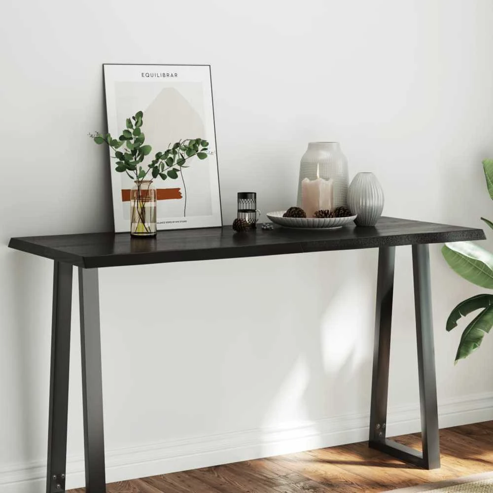 Stalviršis, tamsiai ruda, 140x60x(2-4) cm, medienos masyvas