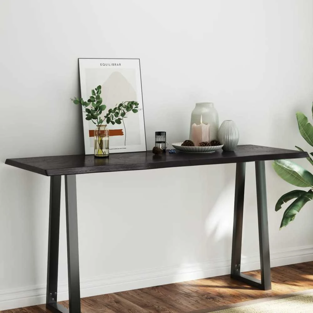 Stalviršis, tamsiai ruda, 160x60x(2-4) cm, medienos masyvas