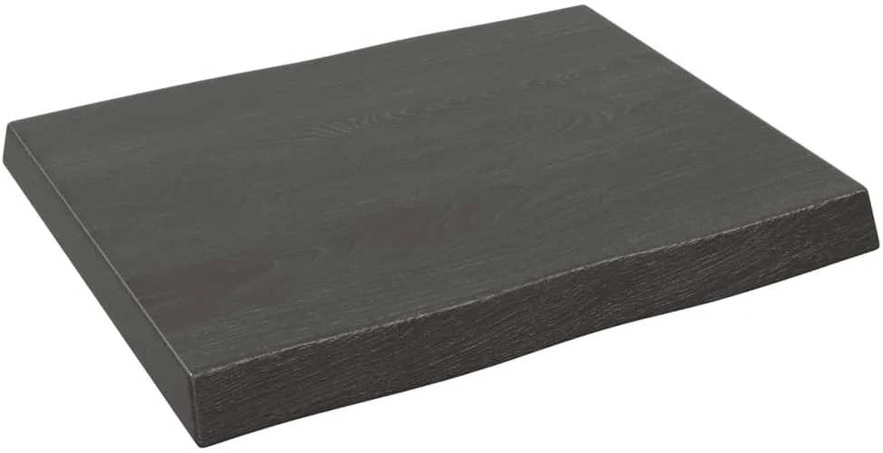 Stalviršis, tamsiai ruda, 60x50x(2–6)cm, medienos masyvas
