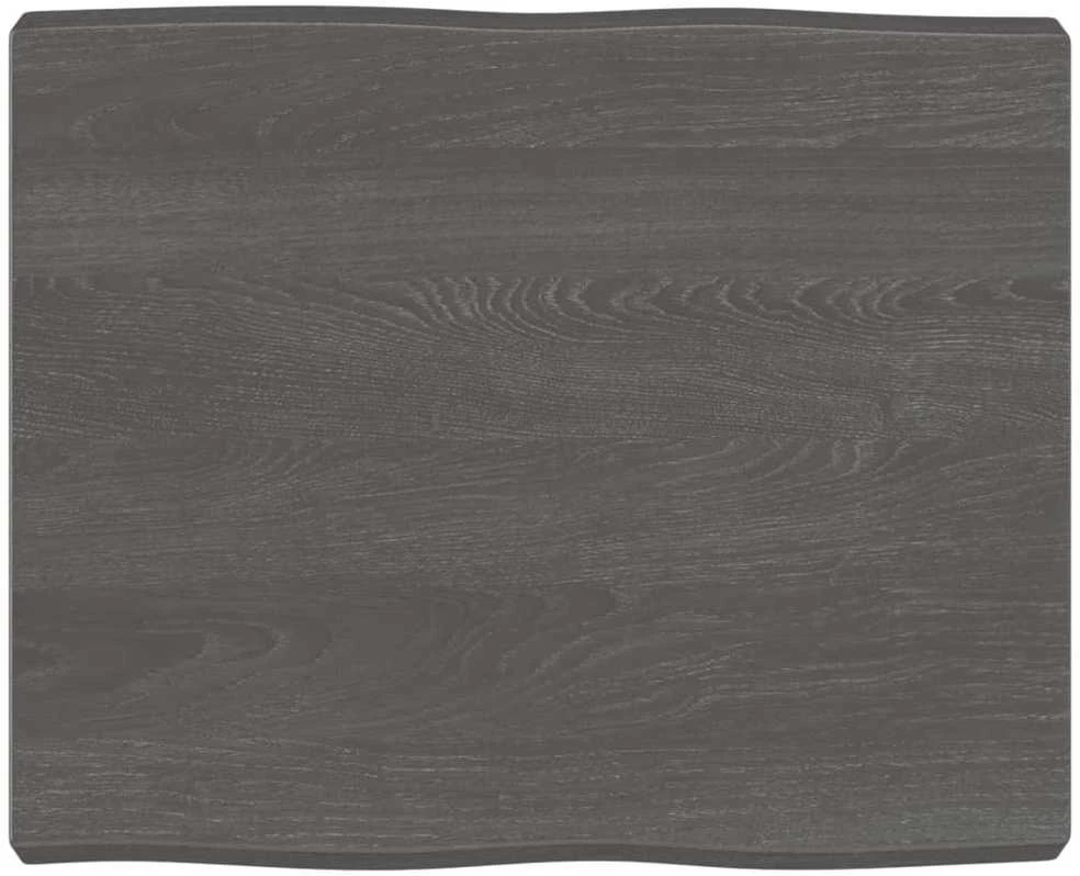 Stalviršis, tamsiai ruda, 60x50x(2–6)cm, medienos masyvas