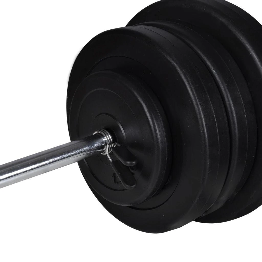 Štanga + 2 hanteliai, 60,5kg rinkinys