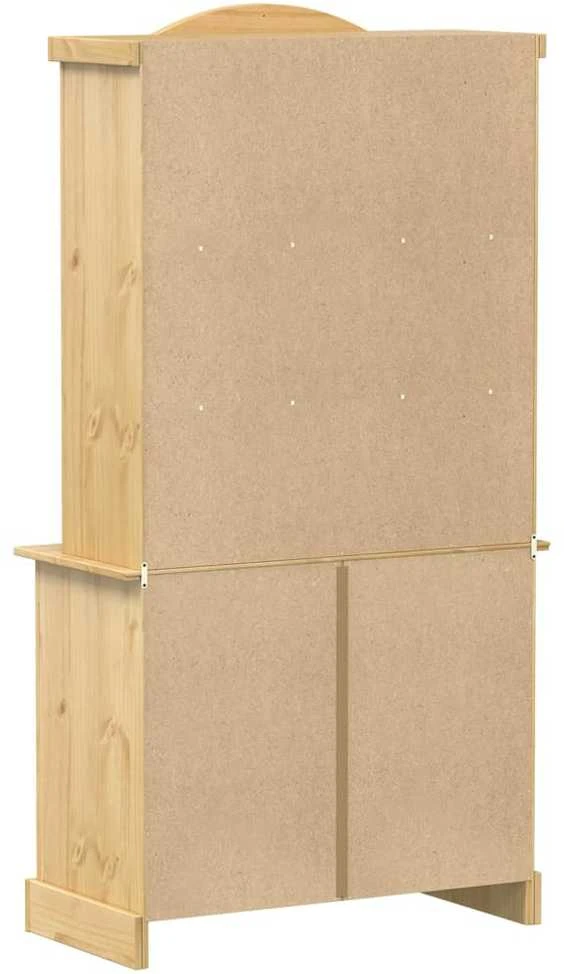 Stiklinė eksponavimo spintelė Corona, 100x48,5x179cm, pušis