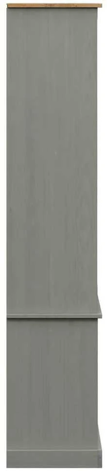 Stiklinė eksponavimo spintelė VIGO, pilka, 85x35x170cm, pušis