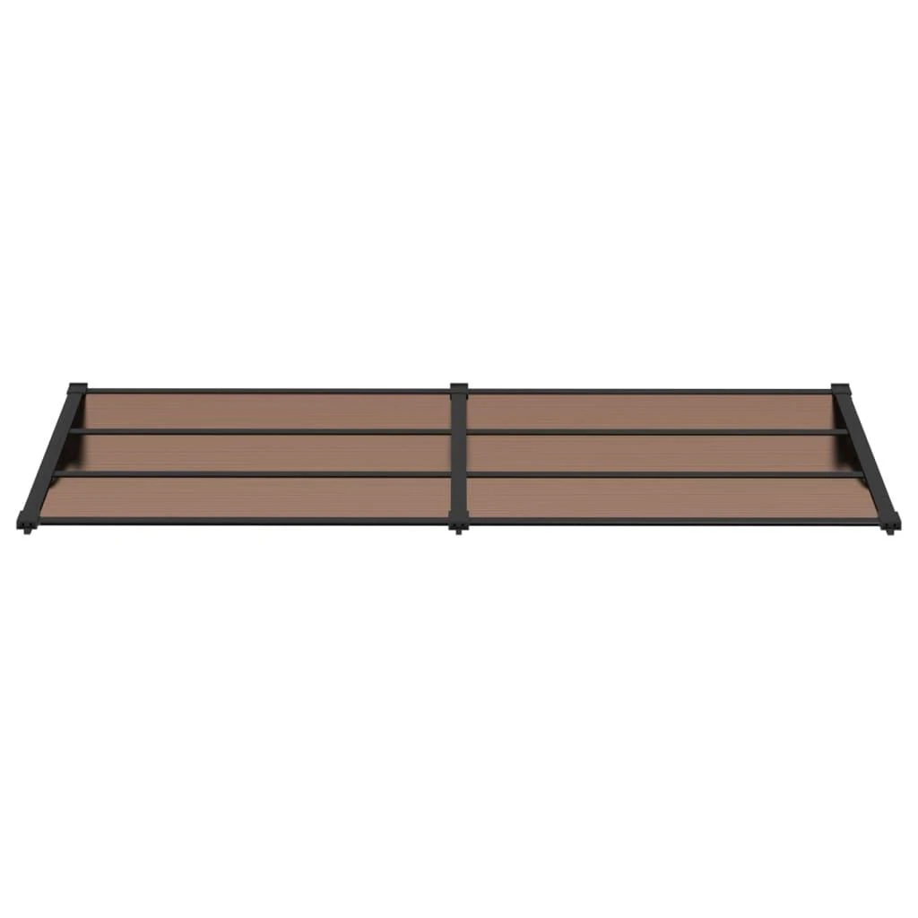 Stogelis durims, juodos spalvos, 239x90cm, polikarbonatas