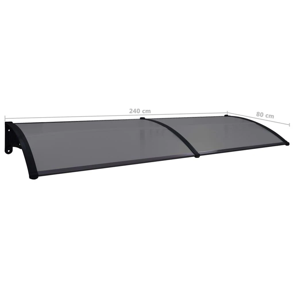 Stogelis durims, juodos spalvos, 240x75cm, PC