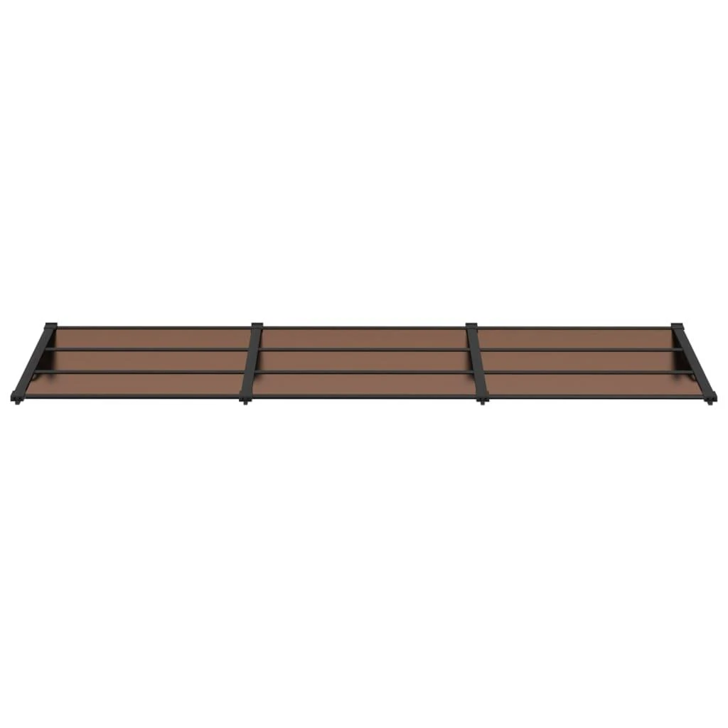 Stogelis durims, juodos spalvos, 297,5x90cm, polikarbonatas
