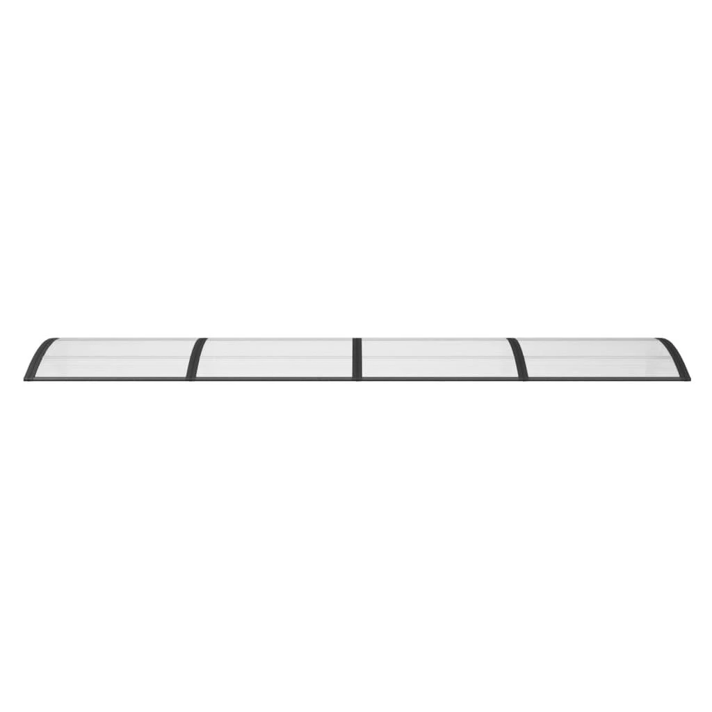 Stogelis durims, juodos spalvos, 350x100cm, polikarbonatas