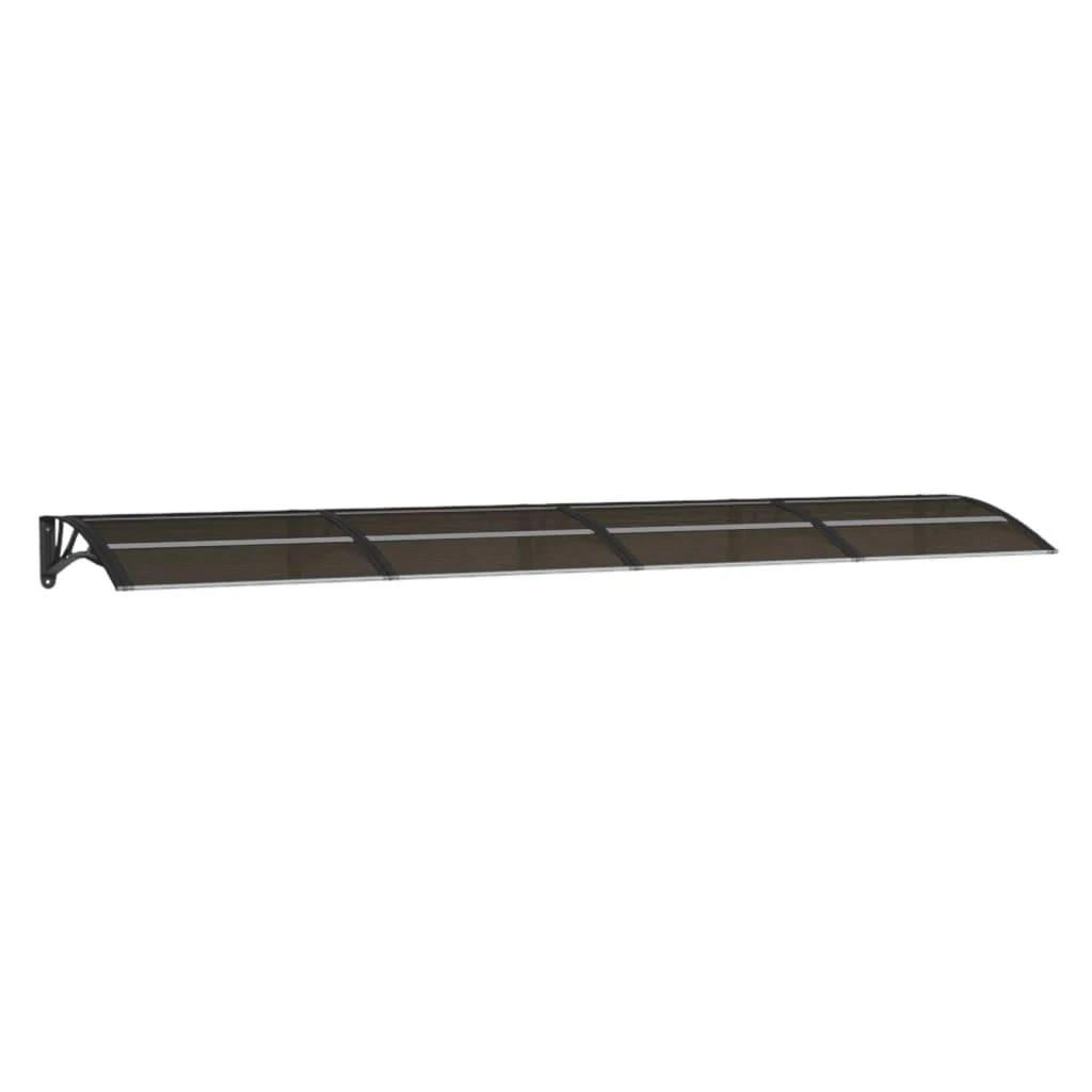 Stogelis durims, juodos spalvos, 350x75cm, polikarbonatas