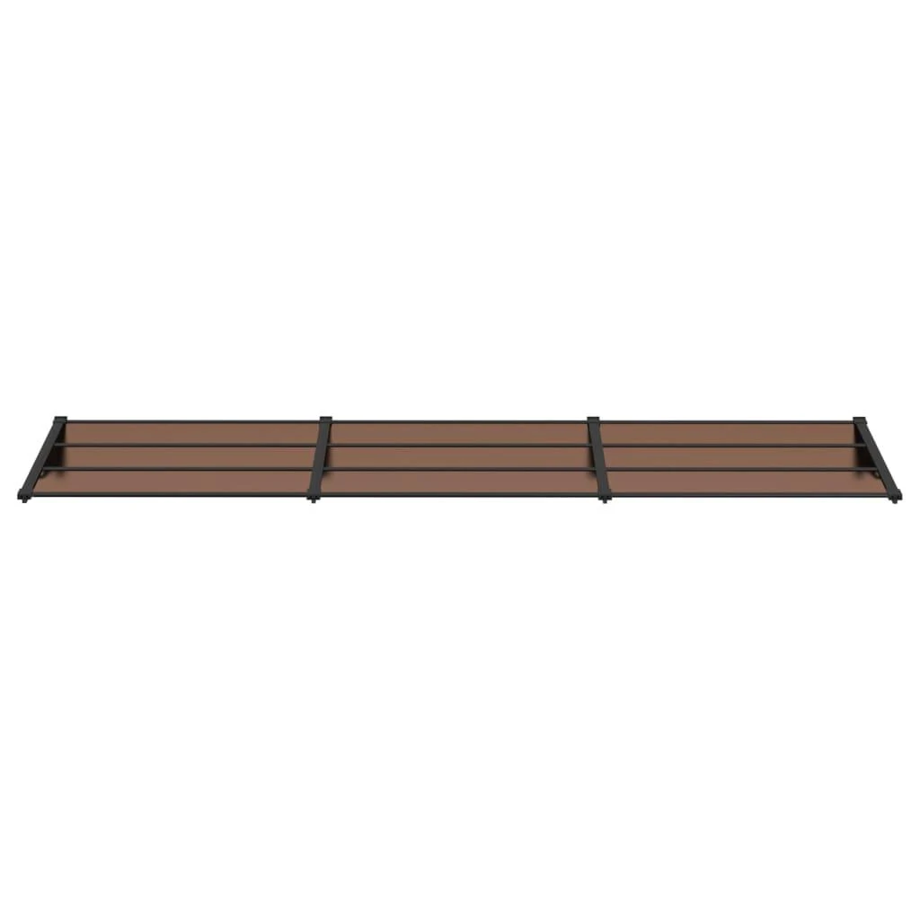 Stogelis durims, juodos spalvos, 358,5x90cm, polikarbonatas