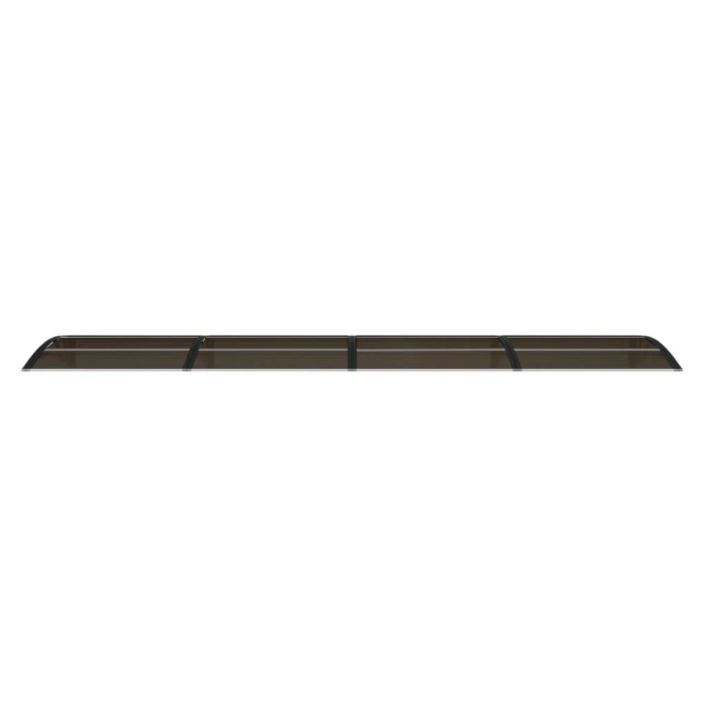 Stogelis durims, juodos spalvos, 400x75cm, polikarbonatas