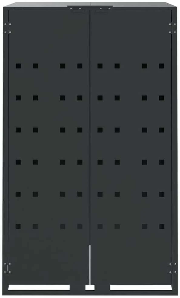 Stoginė 5 konteineriams, antracito, 345x79x117cm, plienas