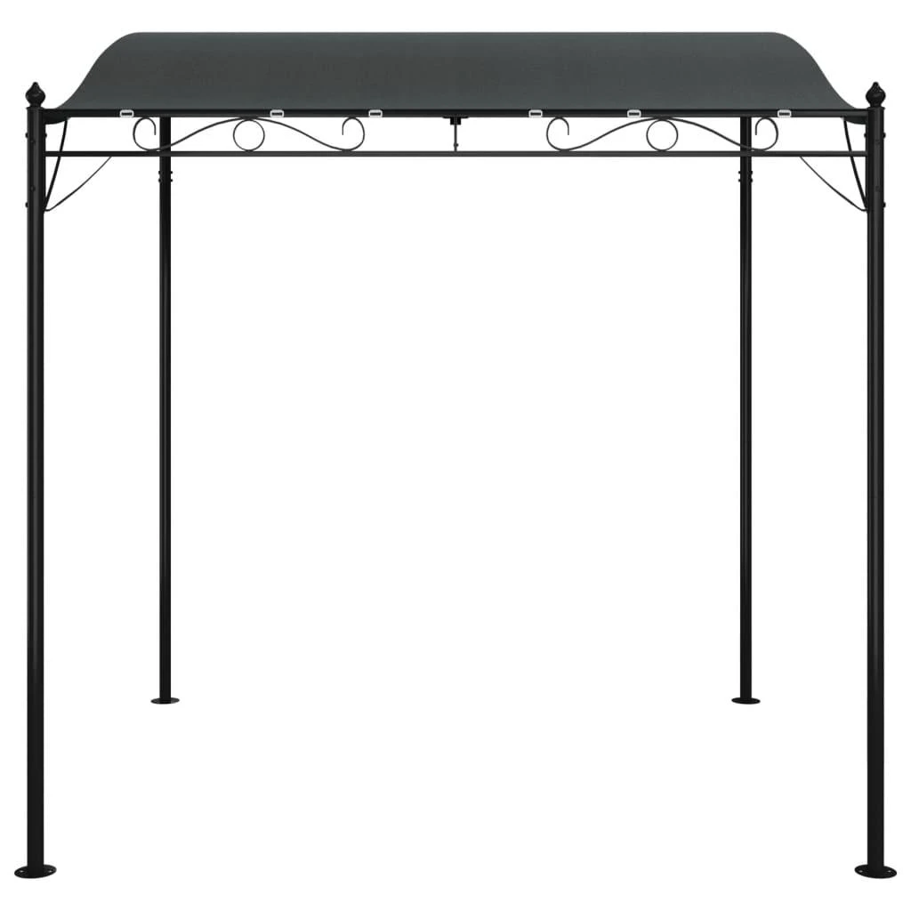 Stoginė, antracito spalvos, 2x2,3m, audinys ir plienas, 180g/m²