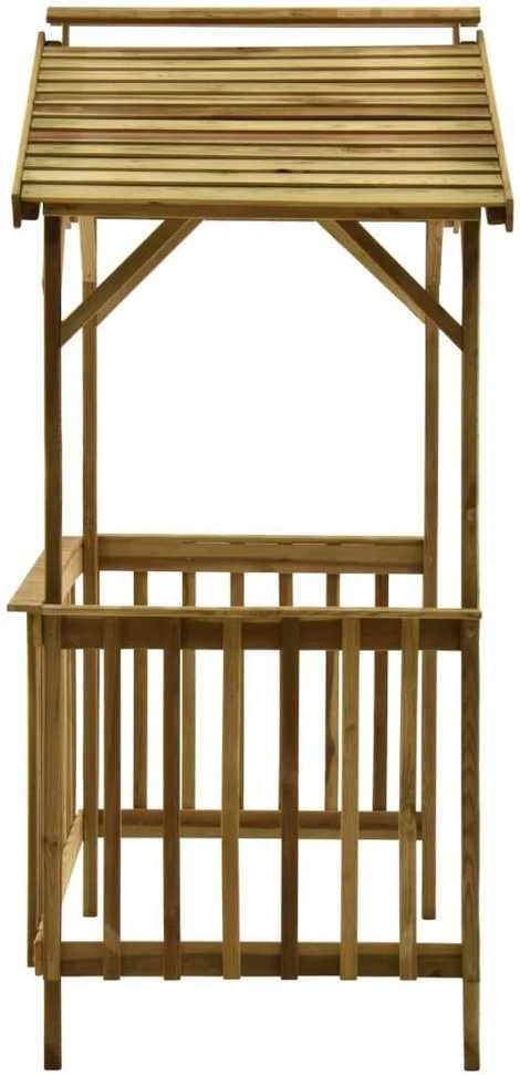 Stoginė kepsninei, 163,5x93x210cm, impregnuota pušies mediena