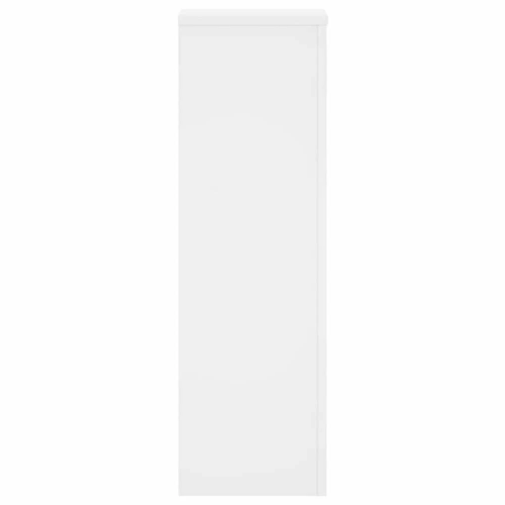 Stovai augalams, 2vnt., balti, 25x25x80cm, apdirbta mediena