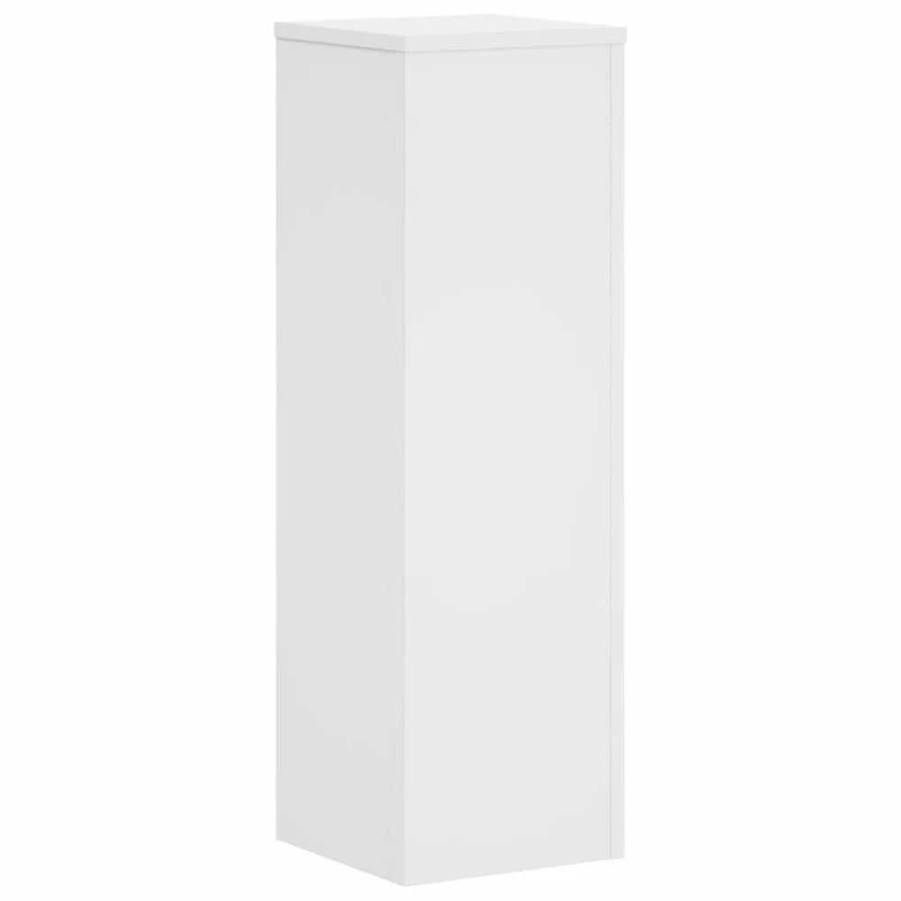 Stovai augalams, 2vnt., balti, 25x25x80cm, apdirbta mediena