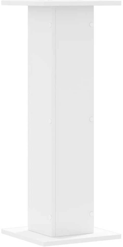 Stovai augalams, 2vnt., balti, 30x30x80cm, apdirbta mediena