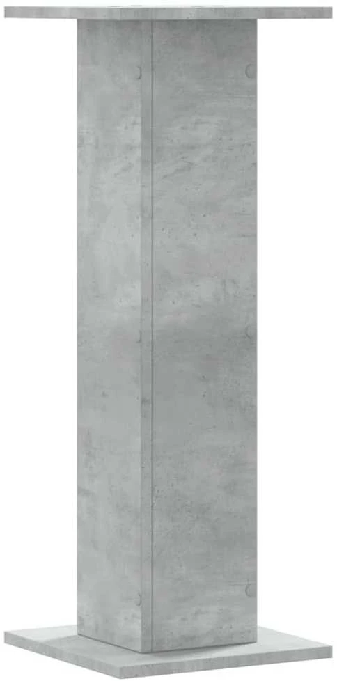 Stovai augalams, 2vnt., betono, 30x30x80cm, apdirbta mediena