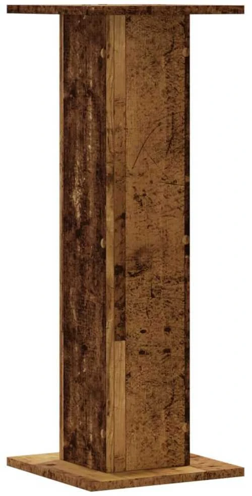 Stovai augalams, 2vnt., sendintos medienos, 30x30x80cm, mediena