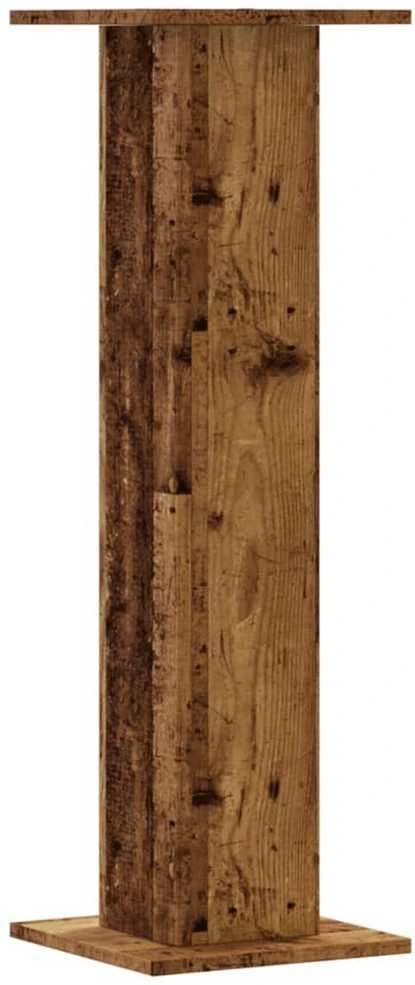 Stovai augalams, 2vnt., sendintos medienos, 30x30x95cm, mediena