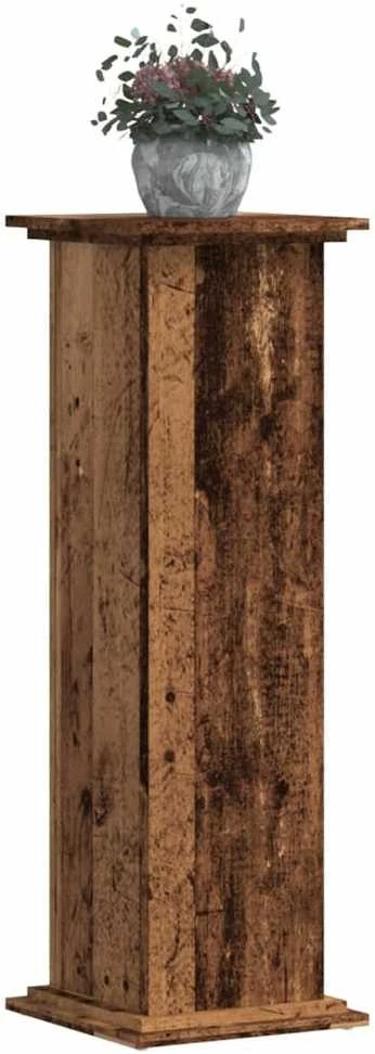 Stovas augalams, sendintos medienos, 33x33x100cm, mediena