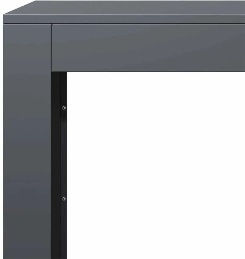 Stovas malkoms, antracito spalvos, 100x40x80cm, plienas