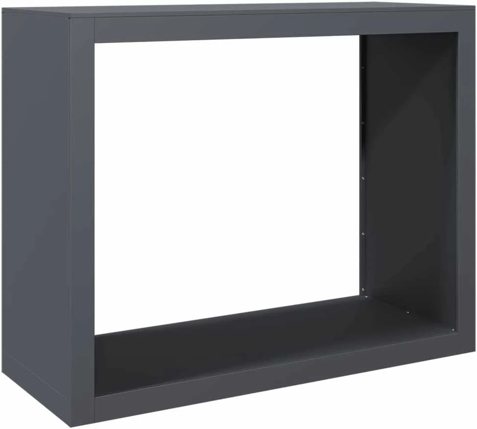 Stovas malkoms, antracito spalvos, 100x40x80cm, plienas