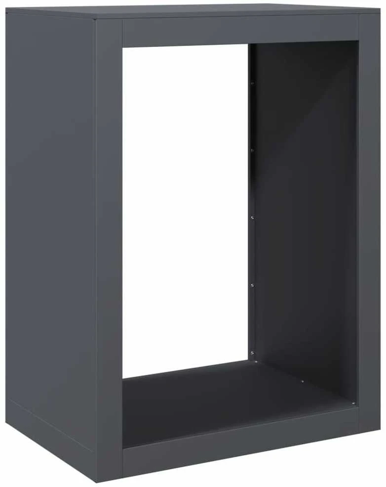 Stovas malkoms, antracito spalvos, 60x40x80cm, plienas