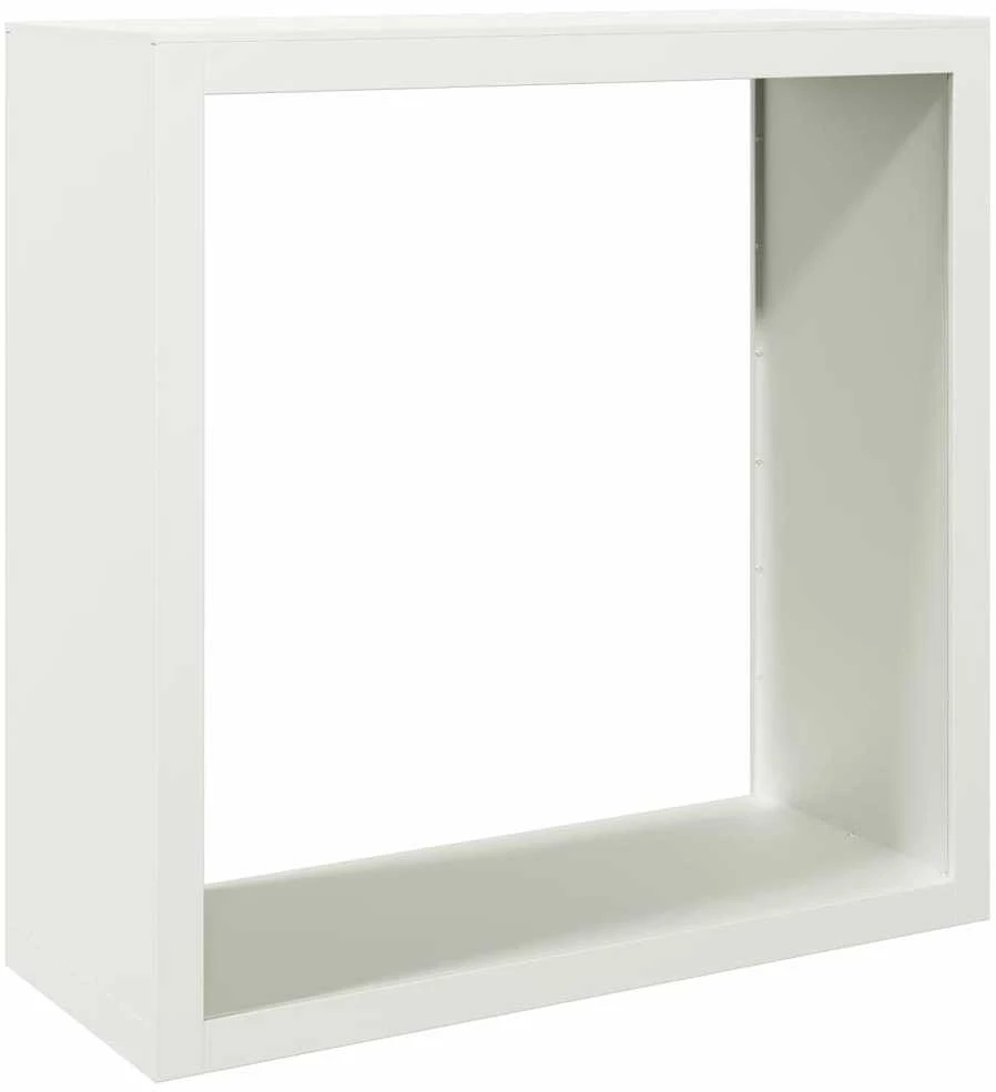Stovas malkoms, baltos spalvos, 100x40x100cm, plienas