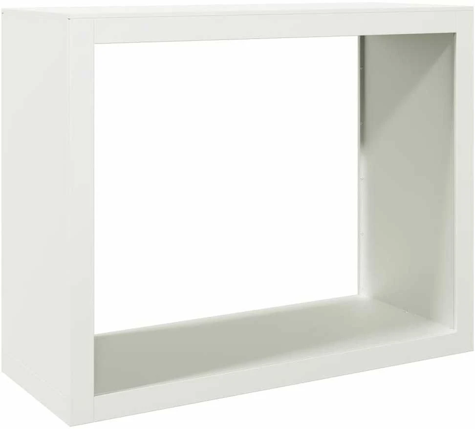 Stovas malkoms, baltos spalvos, 100x40x80cm, plienas