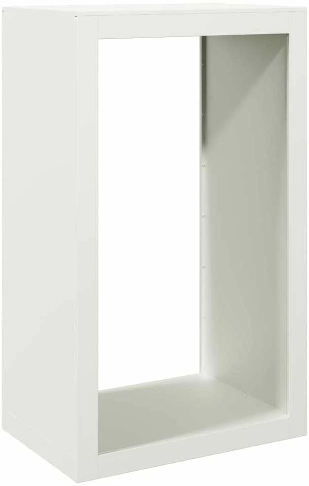 Stovas malkoms, baltos spalvos, 60x40x100cm, plienas