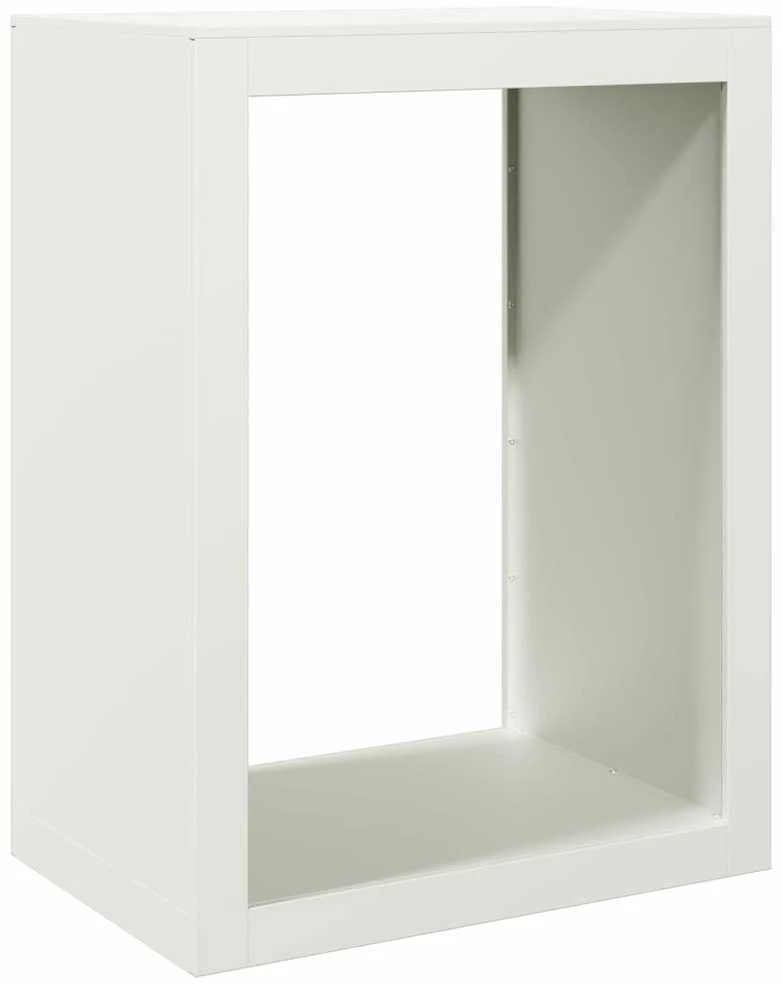 Stovas malkoms, baltos spalvos, 60x40x80cm, plienas