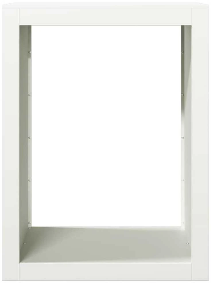 Stovas malkoms, baltos spalvos, 60x40x80cm, plienas