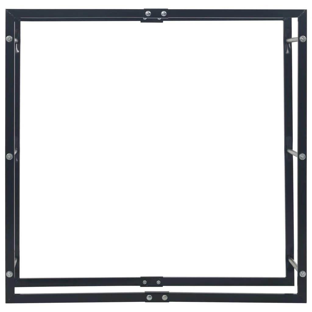 Stovas malkoms, juodos spalvos, 100x25x100cm, plienas