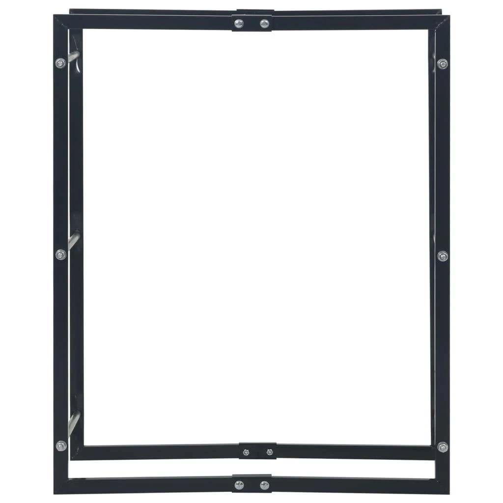 Stovas malkoms, juodos spalvos, 80x25x100cm, plienas