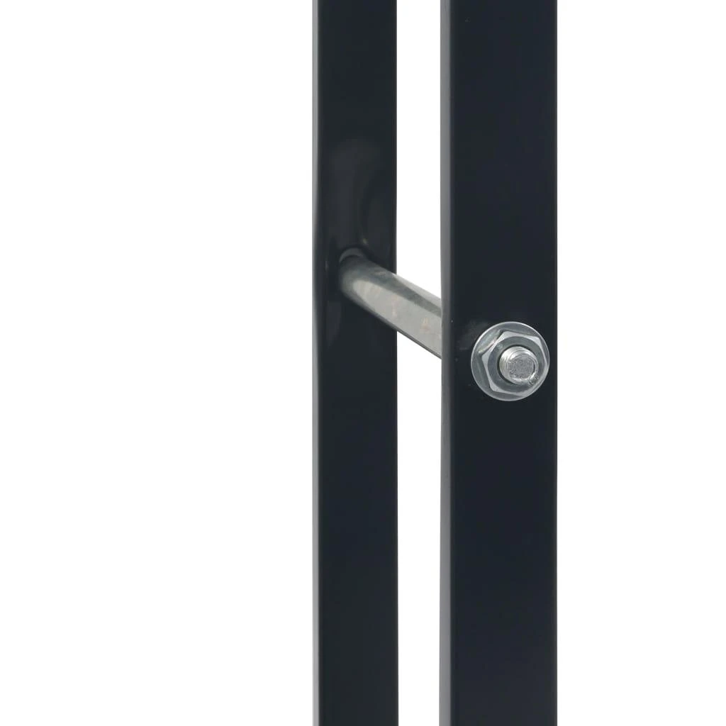 Stovas malkoms, juodos spalvos, 80x25x100cm, plienas