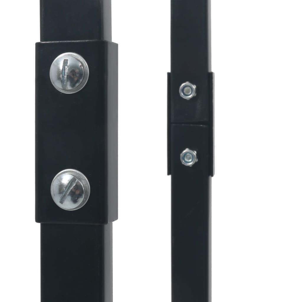 Stovas malkoms, juodos spalvos, 80x25x150cm, plienas