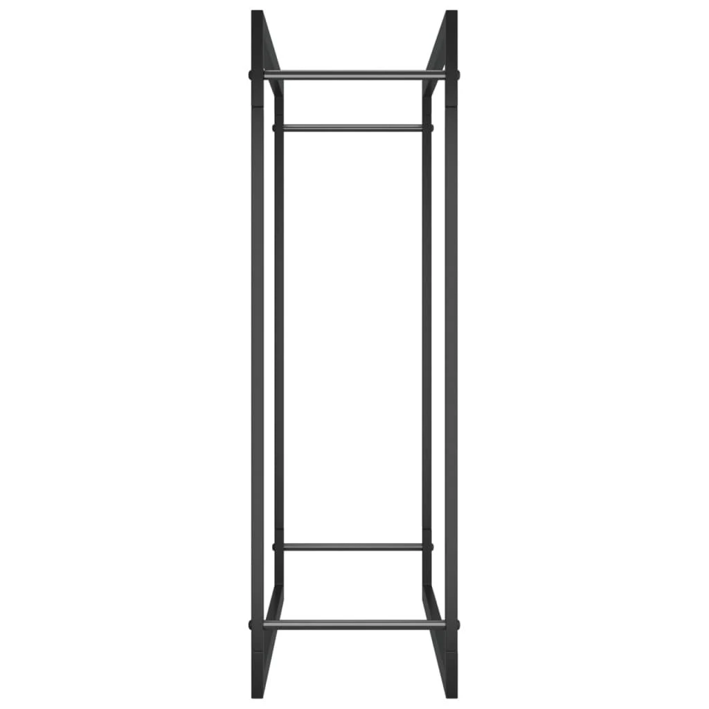 Stovas malkoms, matinės juodos spalvos, 80x28x86cm, plienas