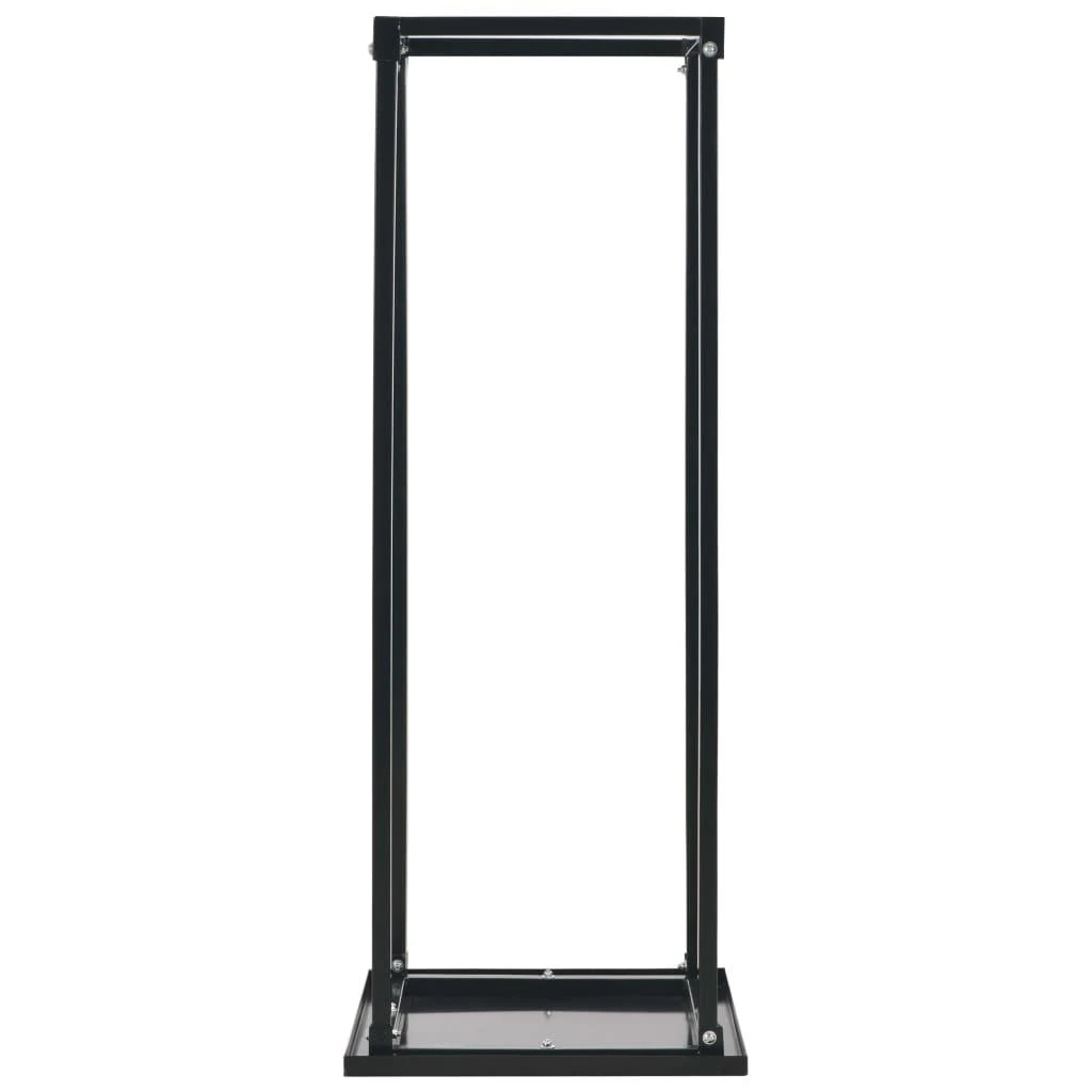 Stovas malkoms su pagrindu, juodos sp., 37x37x113 cm, plienas