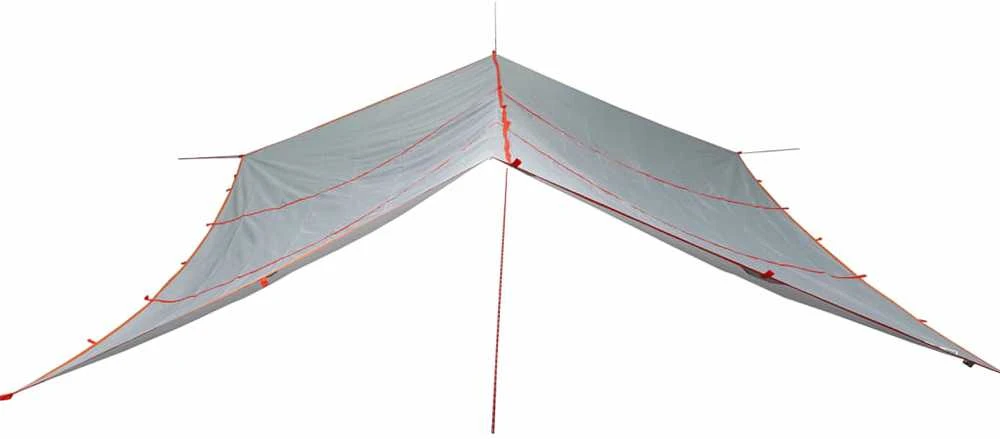 Stovyklavimo tentas, pilkas ir oranžinis, 420x440cm