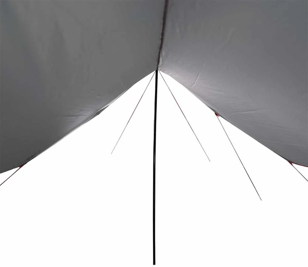 Stovyklavimo tentas, pilkas ir oranžinės, 460x305x210 cm