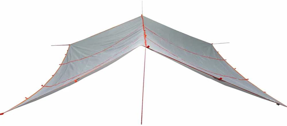 Stovyklavimo tentas, pilkas ir oranžinis, 420x440cm