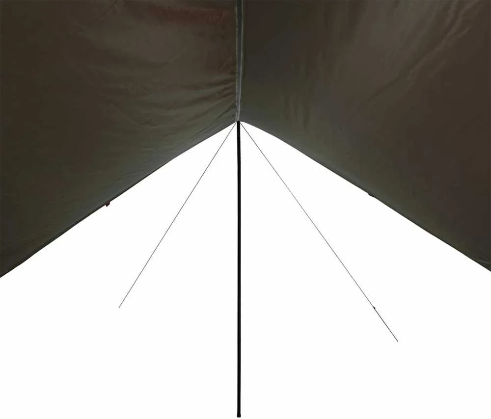 Stovyklavimo tentas, rudas, 462x306x211cm, atsparus vandeniui