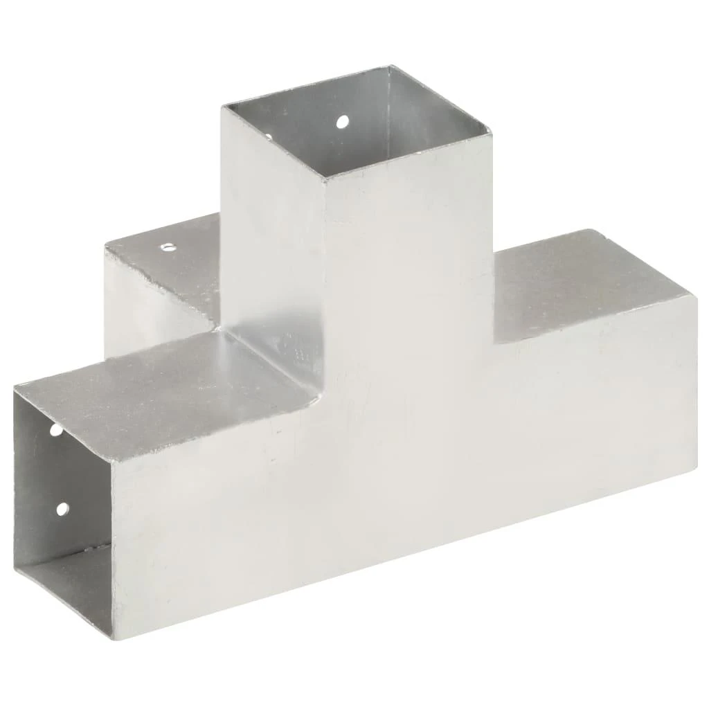 Stulpo sujungimas, 81x81mm, galvanizuotas metalas, X formos
