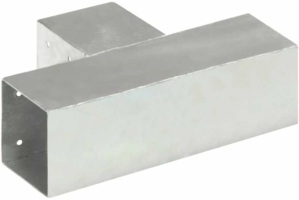 Stulpo sujungimas, 91x91mm, galvanizuotas metalas, T formos