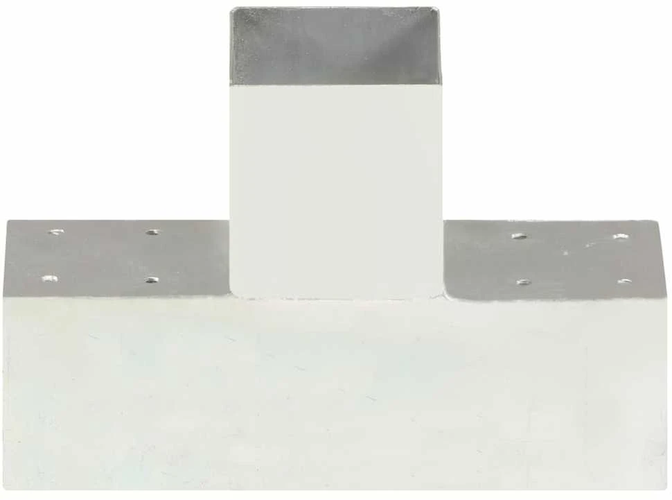 Stulpo sujungimas, 91x91mm, galvanizuotas metalas, T formos