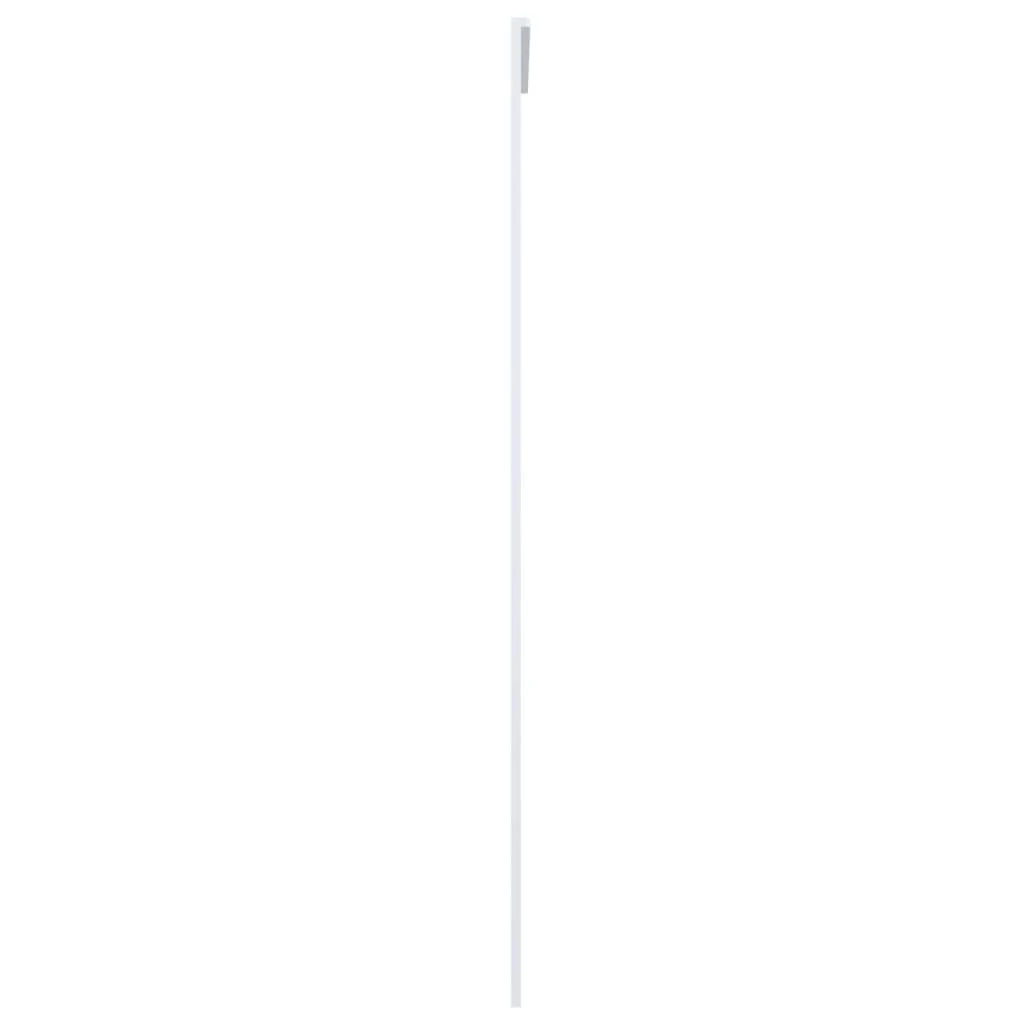 Stumdomos durys, baltos, 76x205cm, ESG stiklas ir aliuminis