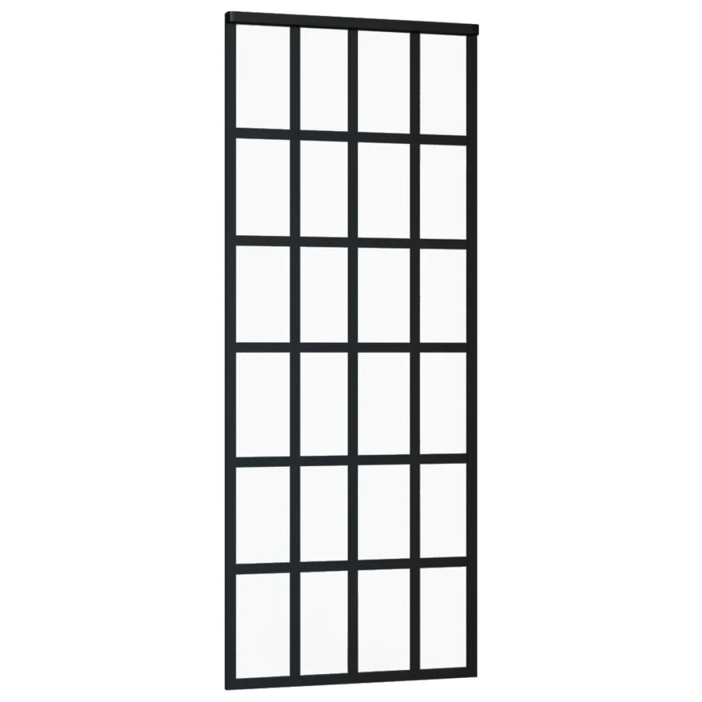Stumdomos durys su įrangos rinkiniu, 76x205cm, ESG ir aliuminis
