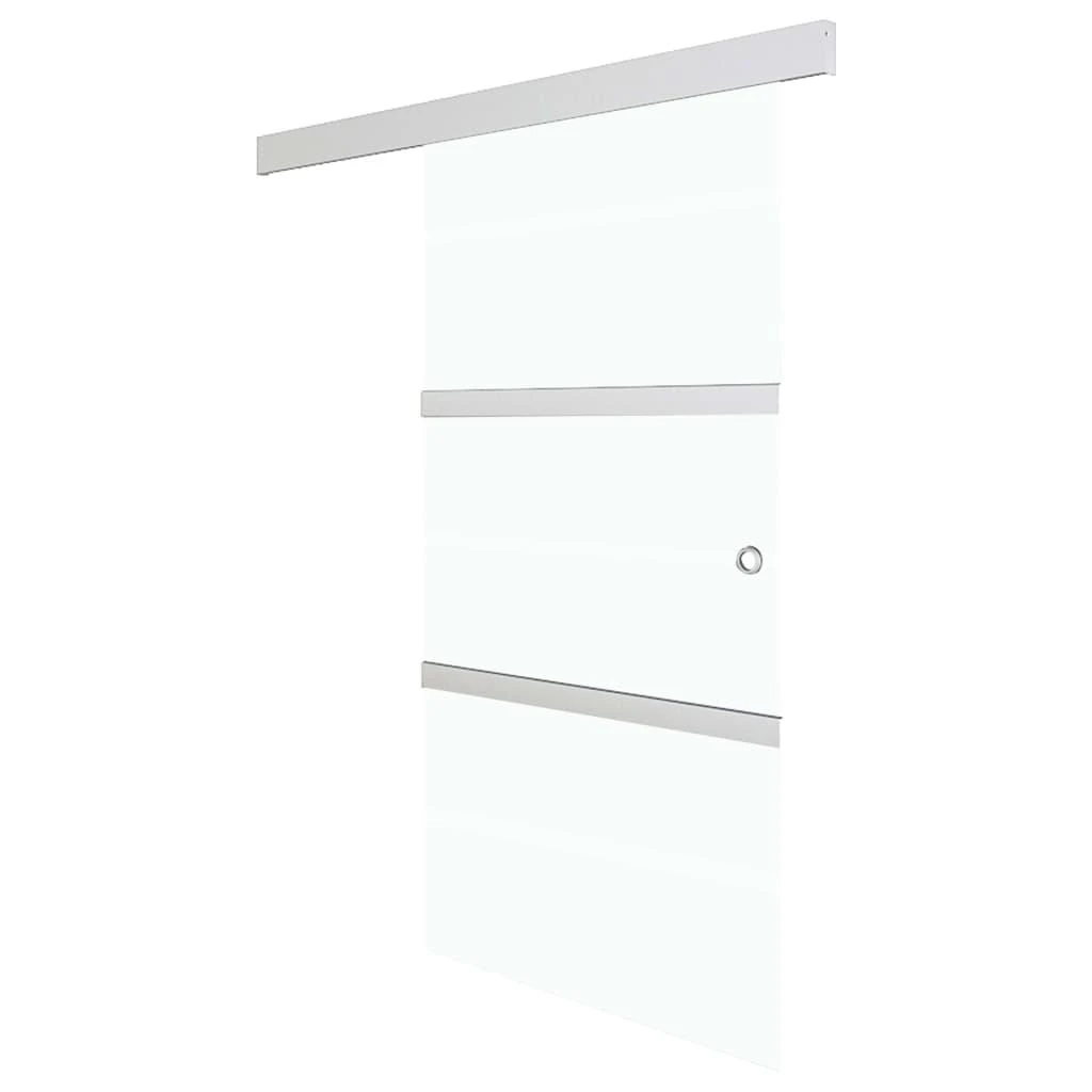 Stumdomos durys su stabdikliais, 90x205cm, stiklas ir aliuminis